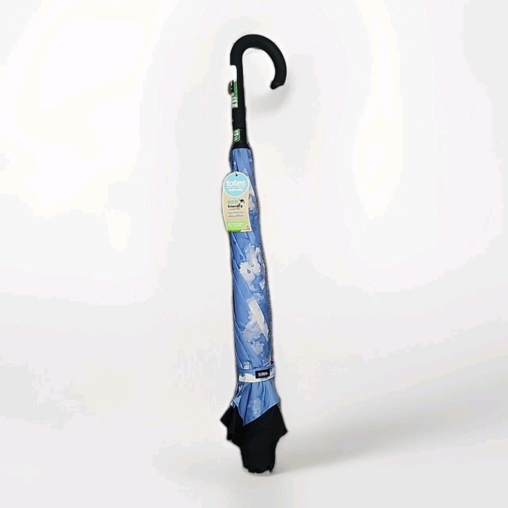 totes Blue and Black Umbrella